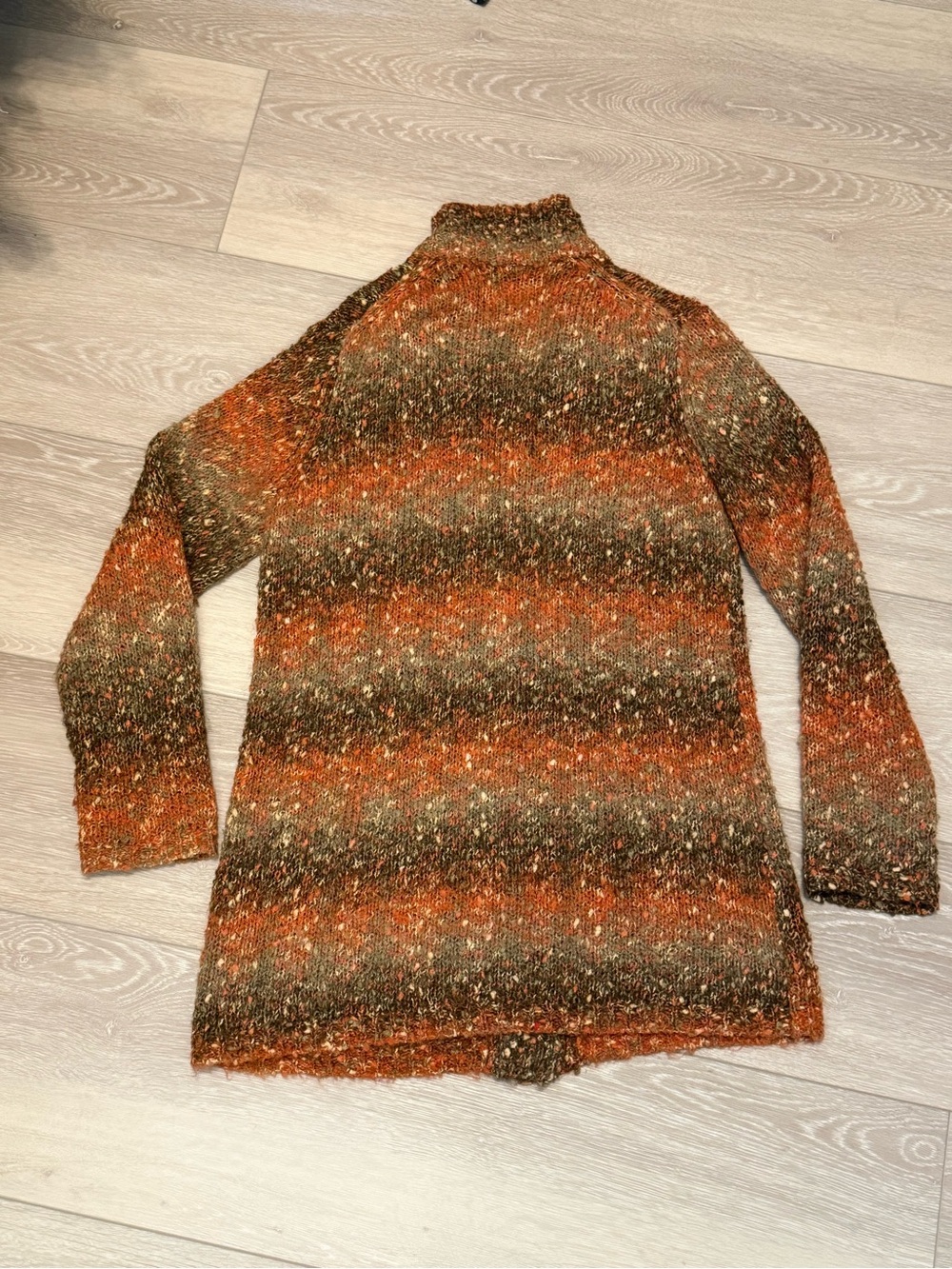 Vintage Babette Bollinger Mohair Alpaca Chunky Ombre Button Cardigan - Picture 4 of 8